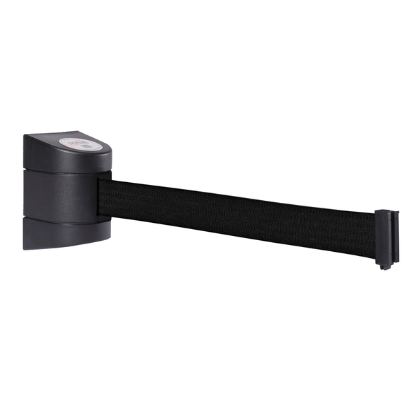 Queue Solutions WallPro 400, Black, 15' Red/White AUTHORIZED ACCESS ONLY Belt WP400B-RWA150